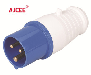 Ajcee IP44 16A 3pin 2P + E 6h 230V 250V màu xanh Cee/iec603902 công nghiệp cắm điện với CE - Product Image 1