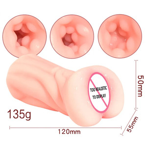 Leicht zu reinigen Männer Realistische weiche Tasche Muschi Mund Mund Anal Arsch <span class=keywords><strong>Vagina</strong></span> Mann Sexspielzeug Männlicher Penis Mastur bator Masturbation - Product Image 2