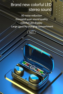 True Wireless Handsfree Audifonos Auriculares Tws Gaming Studio Pro Auriculares impermeables en la oreja Auriculares M27 - Product Image 2