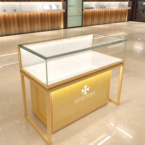 خزائن عرض مخصصة من الفولاذ المقاوم للصدأ لمحلات المجوهرات ومنصات عرض المجوهرات - Product Image 2