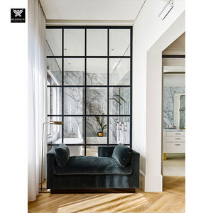 Fenêtres fixes <span class=keywords><strong>en</strong></span> acier et verre au design élégant avec grilles minces pour maisons Fenêtre <span class=keywords><strong>en</strong></span> verre de salon <span class=keywords><strong>en</strong></span> <span class=keywords><strong>fer</strong></span> forgé de style Crittall - Product Image 6