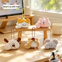 Porte-clés en peluche à attraction magnétique, mini chat mignon, pendentif de sac, cadeau d'anniversaire pour couple et meilleure amie, ornement en peluche en gros