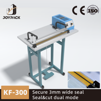 Scelleuse à impulsion à pédale de 300 mm, scellage traversant de 3 mm de large, robuste, 350 W, pour sacs PE PP, emballage alimentaire, vêtements, produits chimiques