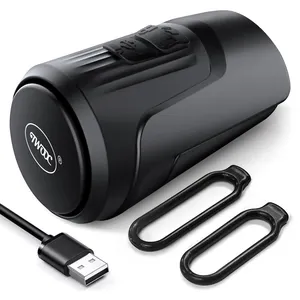 Bisiklet elektrikli boynuz elektrikli çan alarmı anti-hırsızlık korna su geçirmez USB şarj edilebilir bisiklet elektrikli çan MTB bisiklet aksesuarı