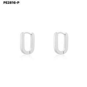 Pendientes de Moda Tipo Aro PE2816 para Mujer, Joyería de Alta Calidad - Product Image 1