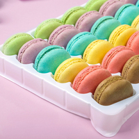 3.7CM mélange couleur 48 pièces/boîte coloré Macaron cuit au four Dessert gâteau décoration bébé fête mariage approvisionnement