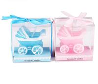 Anniversaire bébé ensemble poussette bougie paraffine cire ange cadeau avec boîte-cadeau de retour pour gâteau cuisson et artisanat
