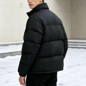 Veste d'hiver décontractée pour homme, col montant, écologique, imperméable, coupe-vent, doudoune personnalisée, sans MOQ - Product Image 4