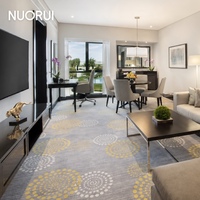 Luxus-Apartment-Resort-Hotel-Projekt Hochwertiger Kommerzieller Teppich mit Punktmuster zur Visuellen Belastungsreduzierung
