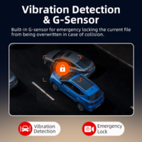 Caméra embarquée Coview 2K, enregistreur vidéo de voiture 1440P+1080P WIFI, double objectif, 2 canaux, vidéo en direct avec suivi et surveillance GPS