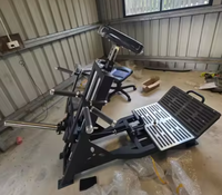 Máquina de remo con barra en T para gimnasio comercial, ejercita brazos, piernas, espalda y pecho, inclinación ajustable, palanca, construcción de acero duradera