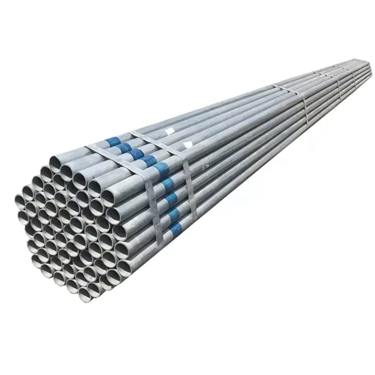 Fornecimento de fábrica tubo de aço galvanizado redondo mergulhado a quente tubo quadrado pré-galvanizado de 20 pés