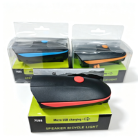 Fahrrad-Frontlicht mit Elektrischer Hupe 250 Lumen USB-Aufladbar Fahrrad-Scheinwerfer 1200mAh LED-Fahrradlampe Direktvertrieb CE-Zertifiziert