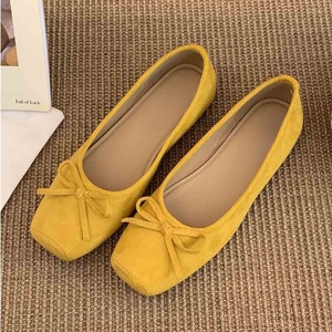 35-40 2025 New Style Women's Ballet Bow <b>Soft</b> Mouth Flat <b>Shoes</b> Red Court Walking <b>Shoes</b> - Product Image 3