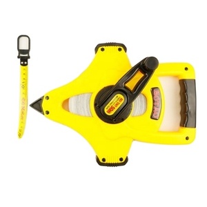 Mètre ruban rétractable en nylon de 30m/50m, étanche, avec bobine ouverte, en fibre de verre, outil de mesure manuel - Product Image 2
