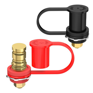 Terminal de Batería de 3/8" Rojo con Cubierta para Vehículo de Ingeniería, Conector Metálico M8 - Product Image 3