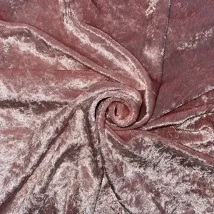 Розовая пушистая блестящая легкая и удобная популярная эластичная трикотажная ткань из 100% полиэстера, бархат