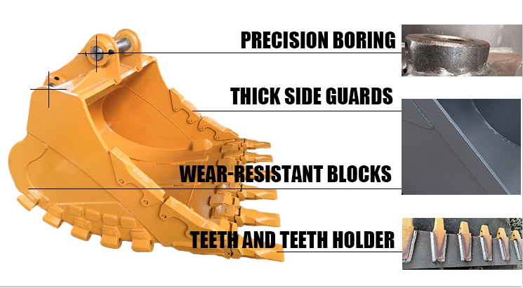 Wearable Heavy Duty Excavator Bucket For KOBELCO KATO PC DH EC