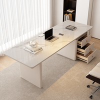 Meubles de bureau à domicile modernes de haut luxe chaise de bureau exécutif dessus en marbre Table d'ordinateur conception ergonomique stockage Durable