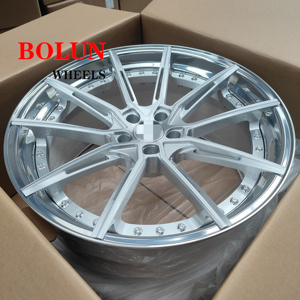 Jantes en alliage forgé professionnelles Bolun <span class=keywords><strong>2</strong></span> pièces personnalisées T606 Jantes en alliage forgé de 18 à 24 pouces | <span class=keywords><strong>2</strong></span> pièces pour Corvettes C7 C8 - Product Image 6