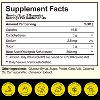 Zwarte Zaadolie Gummies Suiker-Vrije Zwarte Zaadolie Gummies voor Haar, Huid en Gewrichten