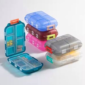 Portable Pp Foldable Small Weekly Travel Organizer <b>Plastic</b> <b>Pocket</b> Storage Cases Pill Dispenser Vitamins/Fish Oil - Product Image 1