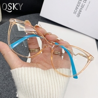 Lunettes de vue œil-de-chat métalliques rétro pour femme, monture fine, anti-lumière bleue, collection 2026