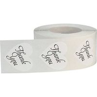 Autocollants adhésifs imperméables et durables, impression personnalisée du logo, rouleau de 500 autocollants de remerciement, 1 pouce/25 mm, mat/brillant