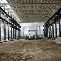 Structure en acier pour atelier industriel, entrepôt préfabriqué, kit pour la fabrication, construction rapide, économique