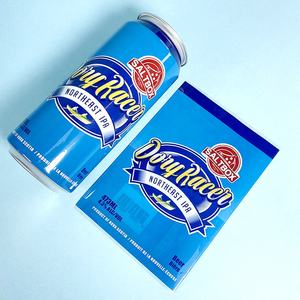 Funda termorretráctil con pegamento para lata de cerveza, etiqueta retráctil con logotipo personalizado - Product Image 4