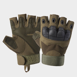 Gants tactiques demi-doigts pour hommes et femmes, gants de sécurité tactiques pour le tir, la moto et le vélo, avec protection des articulations - Product Image 3
