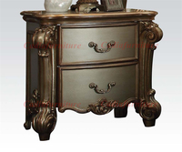 Schlafzimmer möbel im amerikanischen Stil Royal Furniture Antik Gold Schlafzimmer-Sets mit Leder kopfteil