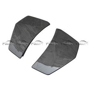 Dry Carbon Fiber Rear Diffuser Bumper Fins Side Winglet <b>Splitter</b> for Audi R8 2017+ Auto Tuning - Product Image 4