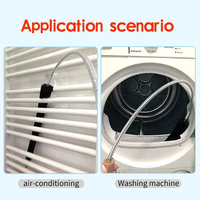 120CM longue brosse anti-peluches, nettoyeur de tuyau de ventilation sèche-linge brosse de ventilation brosse de radiateur pour salle de bains toilettes linge cuisine nettoyage