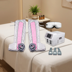 7 inch lcd air compression pressotherapy <b>machine</b> 4 modes heating vibration eye <b>massage</b> lymph drainage device - Product Image 1