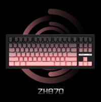 Clavier mécanique ZORNHER ZH870 Blackberry RGB rétroéclairé programmable à commutation à chaud trois modes pour les employés de bureau