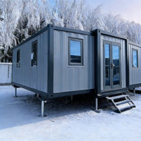 Maison conteneur extensible de 20 pieds, prix de gros direct fabricant, maisons modulaires préfabriquées pour projets à grande échelle