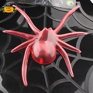 Halloween <b>Plastic</b> <b>Spider</b> Light Up Orange Indoor Outdoor Party Decoration Prop - Product Image 3