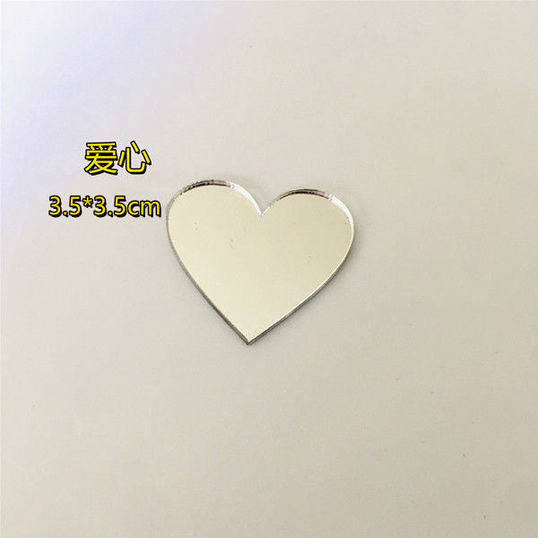 Transparent 5 coeurs (3,5*3,5 cm)