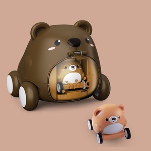 Coches de juguete de catapulta para niños y niñas de 2 a 3 años, coches alimentados por fricción para niños pequeños, coche de empuje y viaje, juguetes de animales de dibujos animados, regalo - Product Image 3