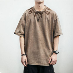 T-shirt d'été 100% coton avec Logo imprimé personnalisé pour homme, haute qualité, à la mode - Product Image 6