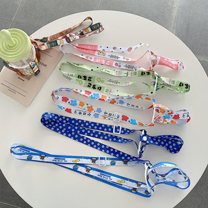 Customizable Polyester Drink Holder Neck Lanyard Cute Adjustable Water Bottle Strap Cell Phone Hanging Ropes for Mobile Phone