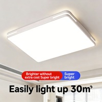 Lustre LED ultra-fin en fer et acrylique avec télécommande, design moderne, pour salon, cuisine, balcon, chambre, éclairage de plafond intérieur
