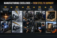 SPEDIZIONE GRATUITA CE EPA Minipala Cingolata da 1000 kg con Motore Diesel da 75 CV, Cingoli in Gomma, Martello Rotante e Aratro, per Spazi Ristretti