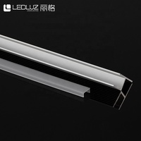 Profilé LED encastré sans cadre en aluminium pour plafond en cloison sèche 1/2, canal d'éclairage linéaire architectural commercial