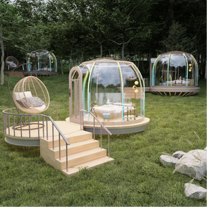 Prefabbricata casa trasparente cupola cabina all'aperto PC camera con bolle stellate <span class=keywords><strong>Glamping</strong></span> tende per feste da pranzo campeggio - Product Image 4