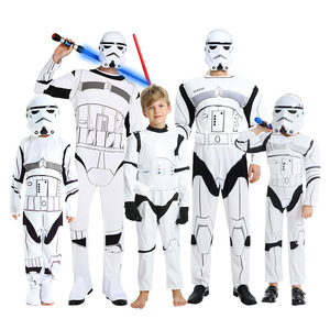 Disfraz de Stormtrooper de Star Wars para Fiesta de Baile, Mono de Algodón Unisex para Niños, Traje de Cosplay de Halloween - Product Image 1