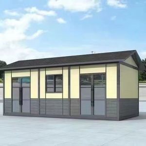 Cabaña Modular para Exteriores, Estructura de Acero, Refugio para Acampar de 4 a 6 Personas con Cama, Color Amarillo - Product Image 1