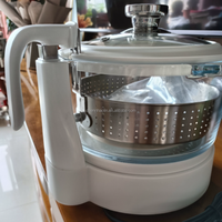 Autocuiseur multifonctionnel 3L en verre trempé transparent à levage automatique, marmite électrique domestique pour la cuisson du riz