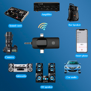 K15-3in1 IOS Type-C 3.5mm Micro không dây cho âm thanh và video ghi âm Lavalier ve áo mics Microphone Studio ghi âm - Product Image 2
